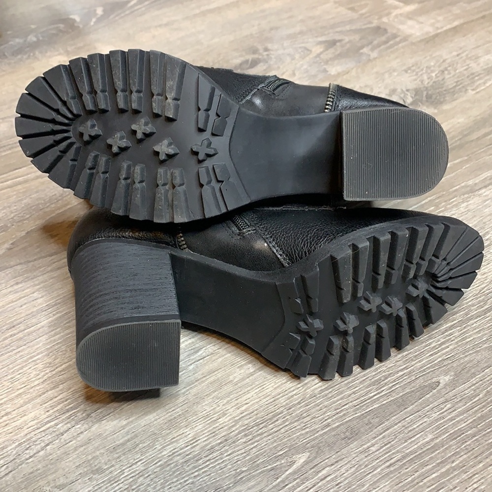 Brand New High Heel Black Boots Size 9.5 - Picture 7 of 12